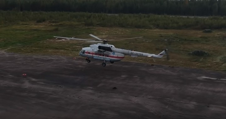 Вертолет Ми-8 загорелся после жесткой посадки под Саратовом