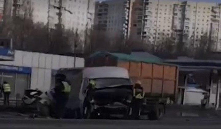 Вертолет вылетел на место крупной аварии на МКАД