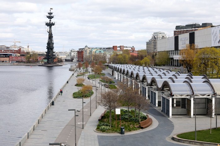 Большинство москвичей остались дома 10 мая