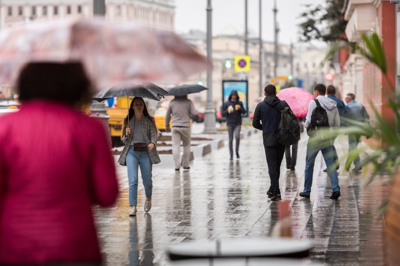 Синоптики назвали самый дождливый день в Москве на будущей неделе