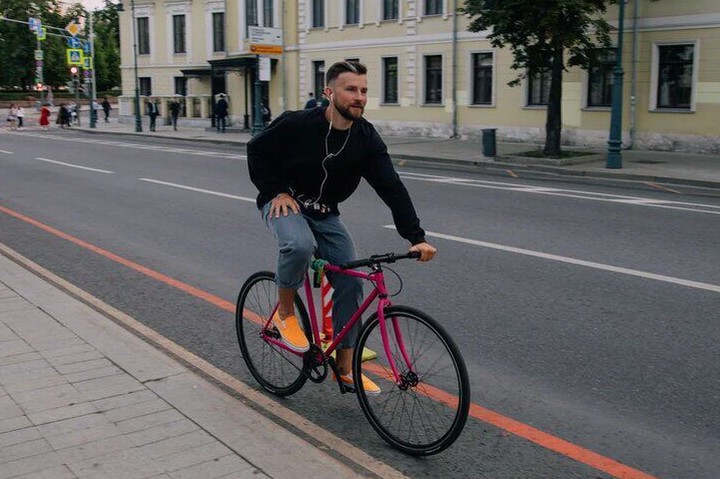 Еще пять временных велодорожек появились в центре Москвы