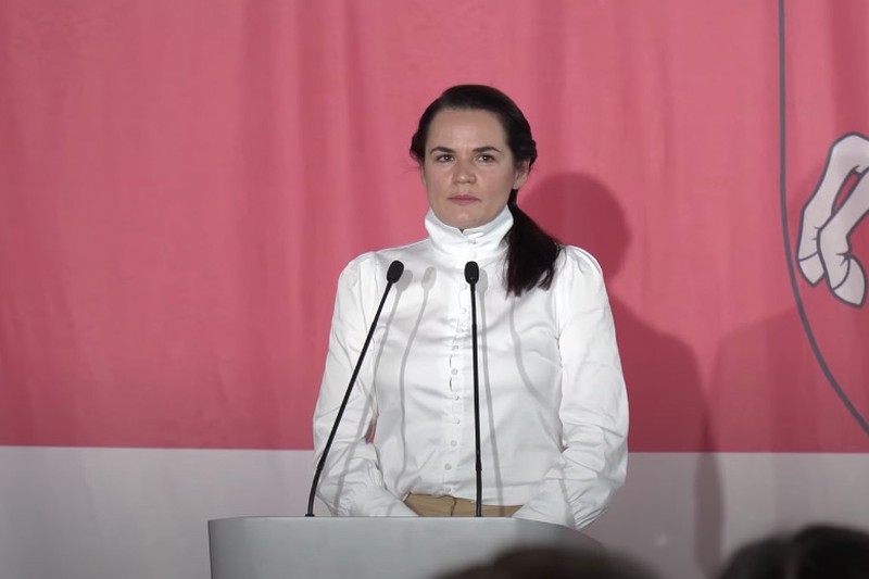 Тихановская заявила, что не видит себя президентом Белоруссии