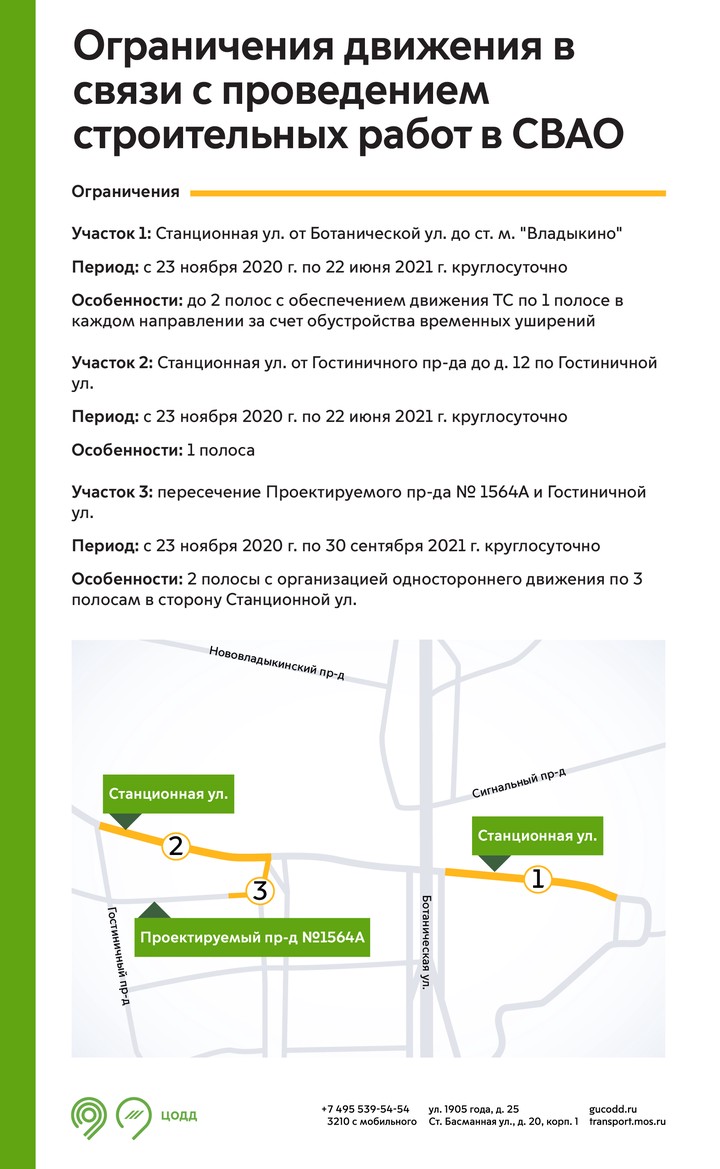 Водителей предупредили об ограничениях на северо-востоке Москвы
