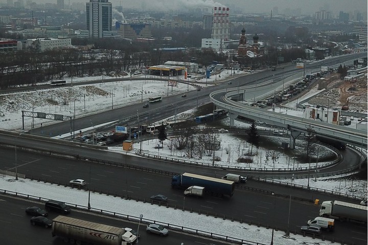 Движение по внешней стороне МКАД в районе Востряковского проезда восстановлено