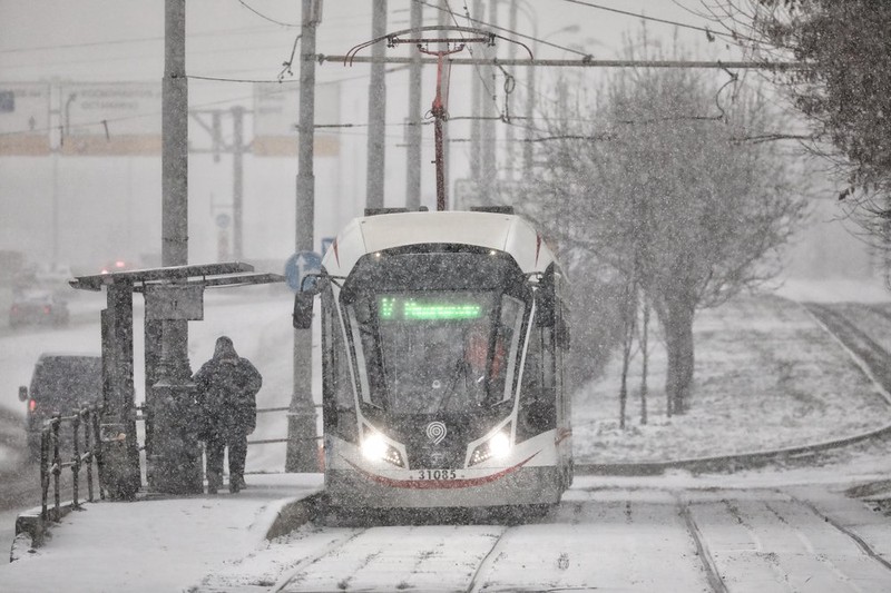 Городской транспорт Москвы работает без сбоев в условиях непогоды
