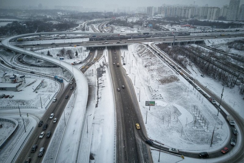 Строительство развязки МКАД-Волоколамское шоссе почти завершено
