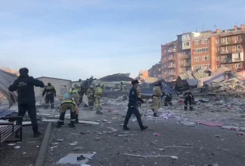 Власти назвали причину взрыва в супермаркете во Владикавказе