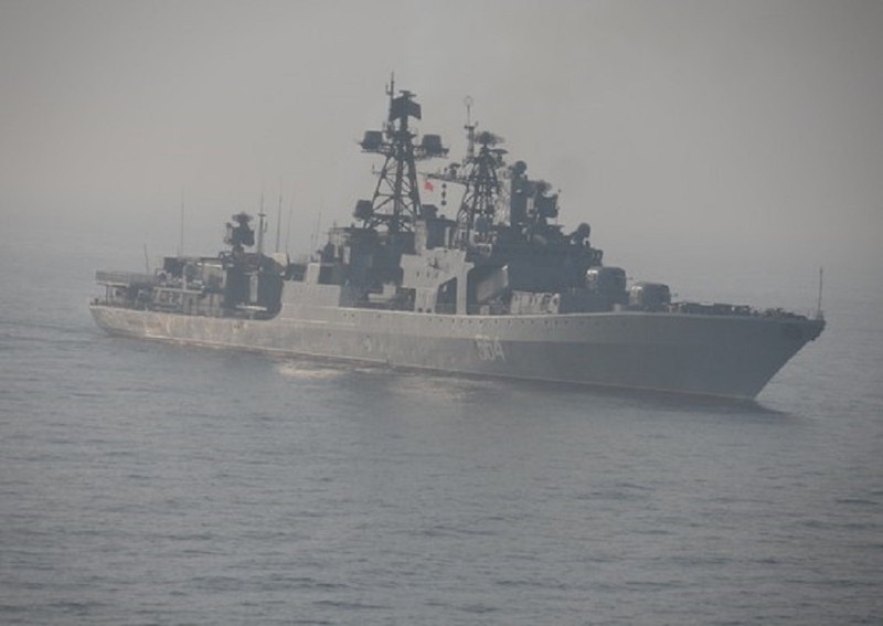 Российские корабли развернулись в рамках учений в Тихом океане