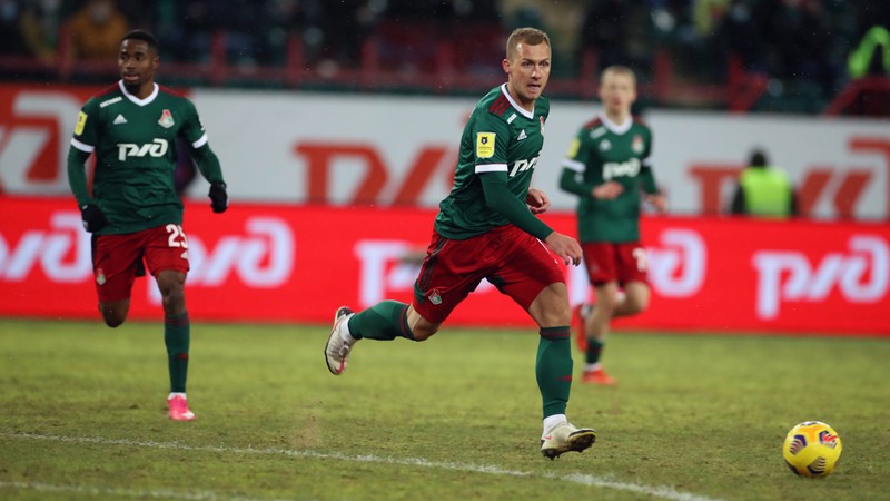 «Локомотив» одержал пятую победу подряд, обыграв «Ротор» в матче 24-го тура РПЛ