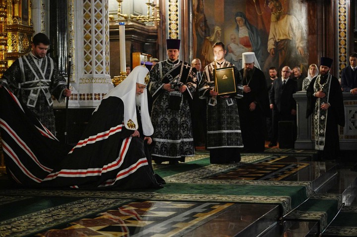 Патриарх Кирилл совершит вечерню в храме Христа Спасителя в Прощеное воскресенье