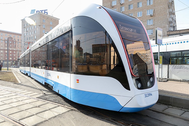 Новые трамваи «Витязь-М» впервые начали курсировать на северо-западе Москвы