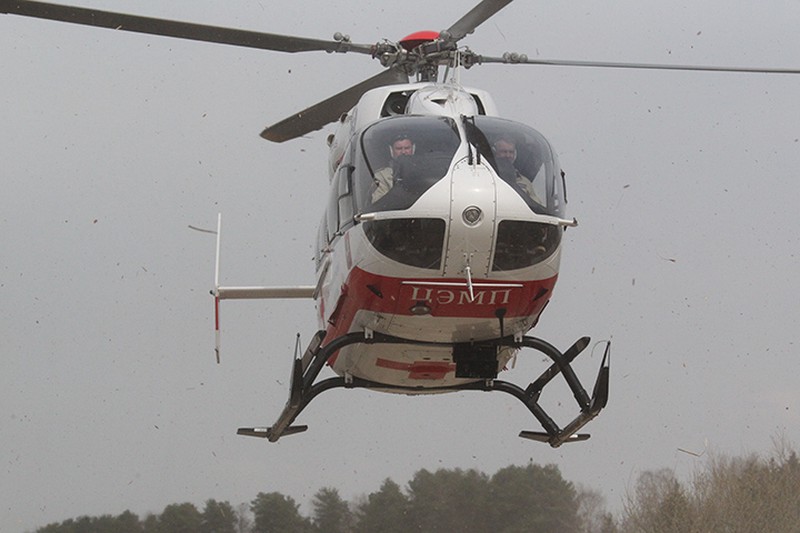 Пожилую женщину с сердечным заболеванием эвакуировали вертолетом из ТиНАО