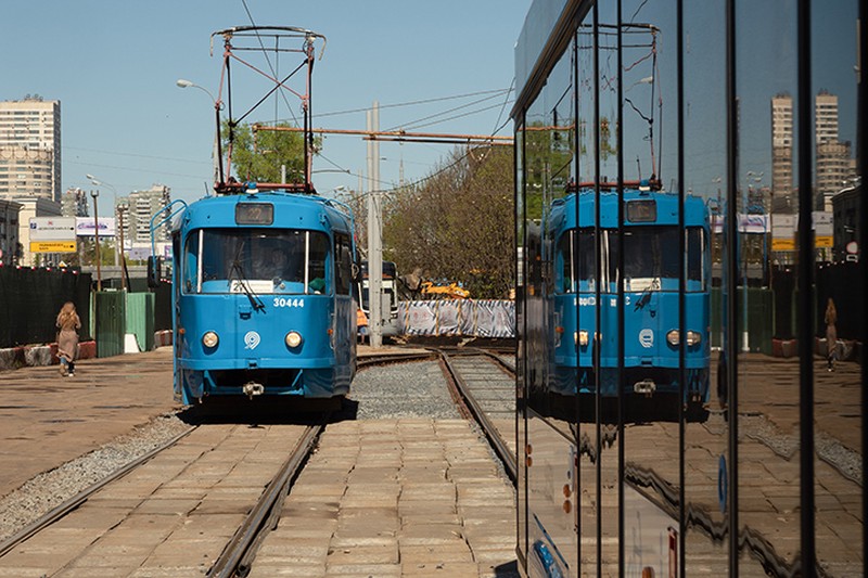Движение трамваев № 47 и 49 восстановили после аварии на юге Москвы
