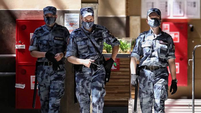 Пожарно-тактические учения прошли в столичном главке Росгвардии