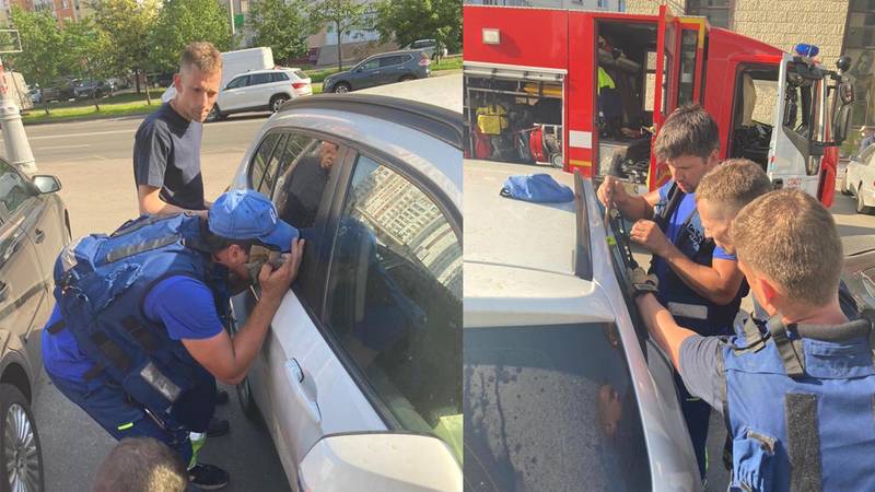 Спасатели достали полугодовалого ребенка из закрытой машины на юго-западе столицы
