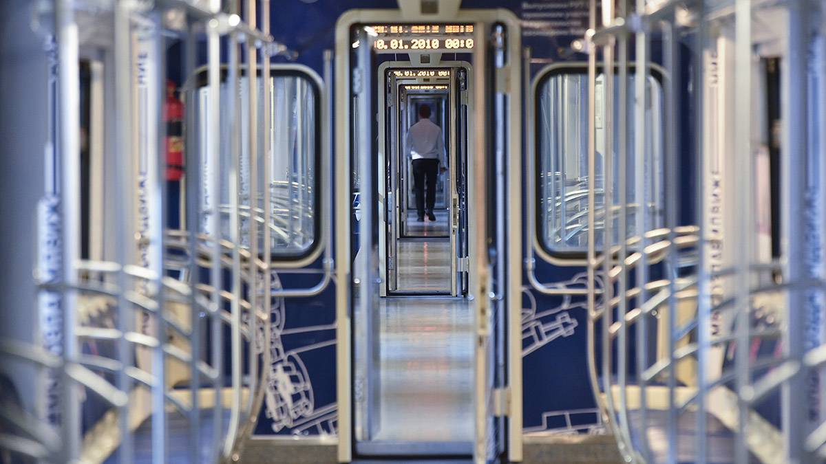 Интервалы движения временно увеличены на синей ветке метро Москвы из-за человека на пути