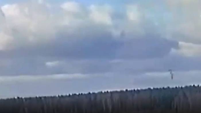 Появилось видео крушения высокоплана в Московской области