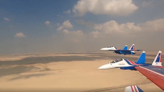 «Русские витязи» прибыли в ОАЭ для участия в Dubai Airshow 2021