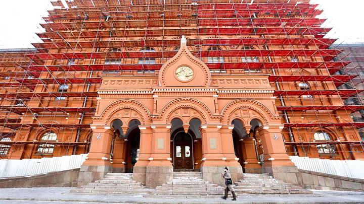 Реставрация фасада Музея Отечественной войны 1812 года / Фото: АГН Москва