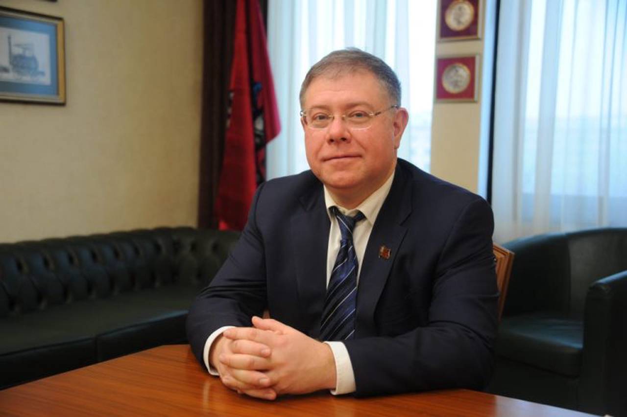 На фото заместитель председателя Мосгордумы Степан Орлов