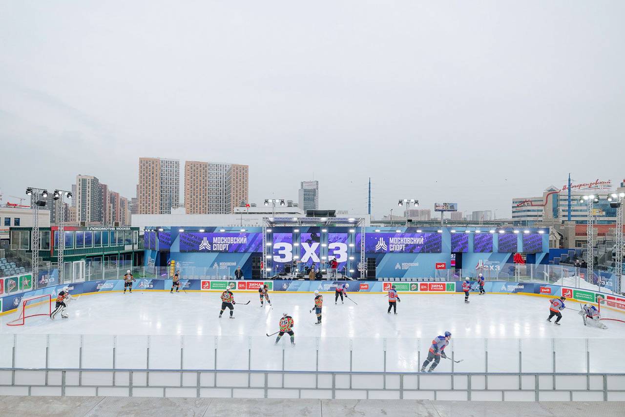 Открыта регистрация на Кубок московского спорта по хоккею три на три среди любителей. Фото: пресс-служба Департамента спорта города Москвы
