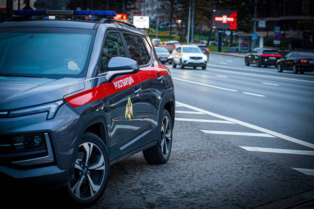 В Москве росгвардейцы задержали дебошира на территории школы. Фото: пресс-служба Росгвардии